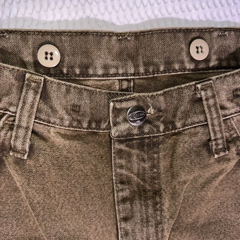 Wrangler Pro Gear Briar Hunting Pants Mens 34x30 Brown Canvas Brush Guard